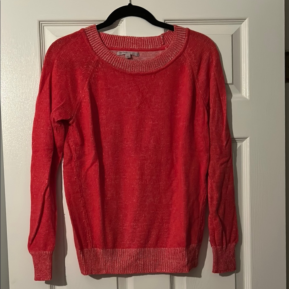 GAP Red Crew Neck Sweater Soft Knit Casual